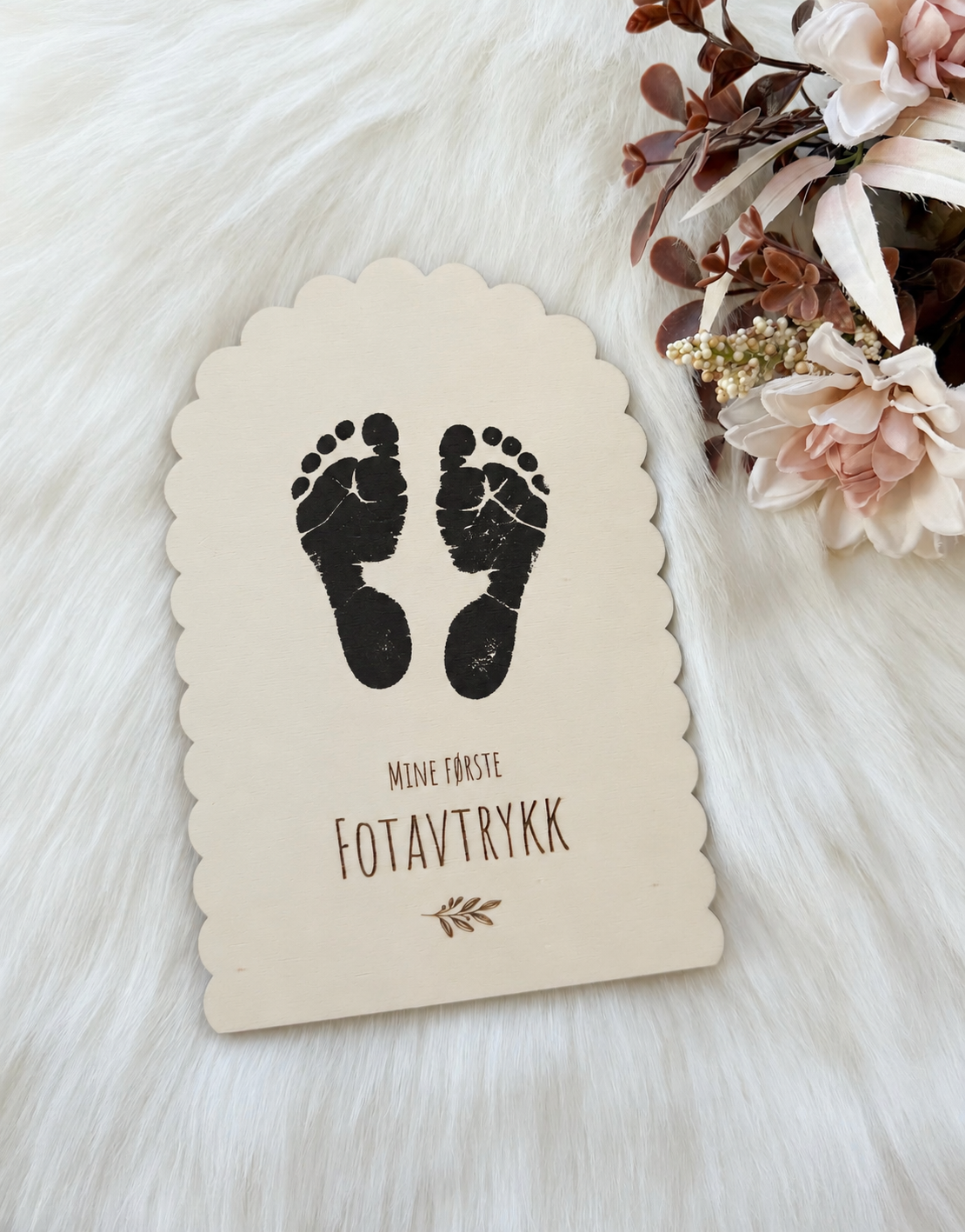 "Mine første fotavtrykk"-skilt