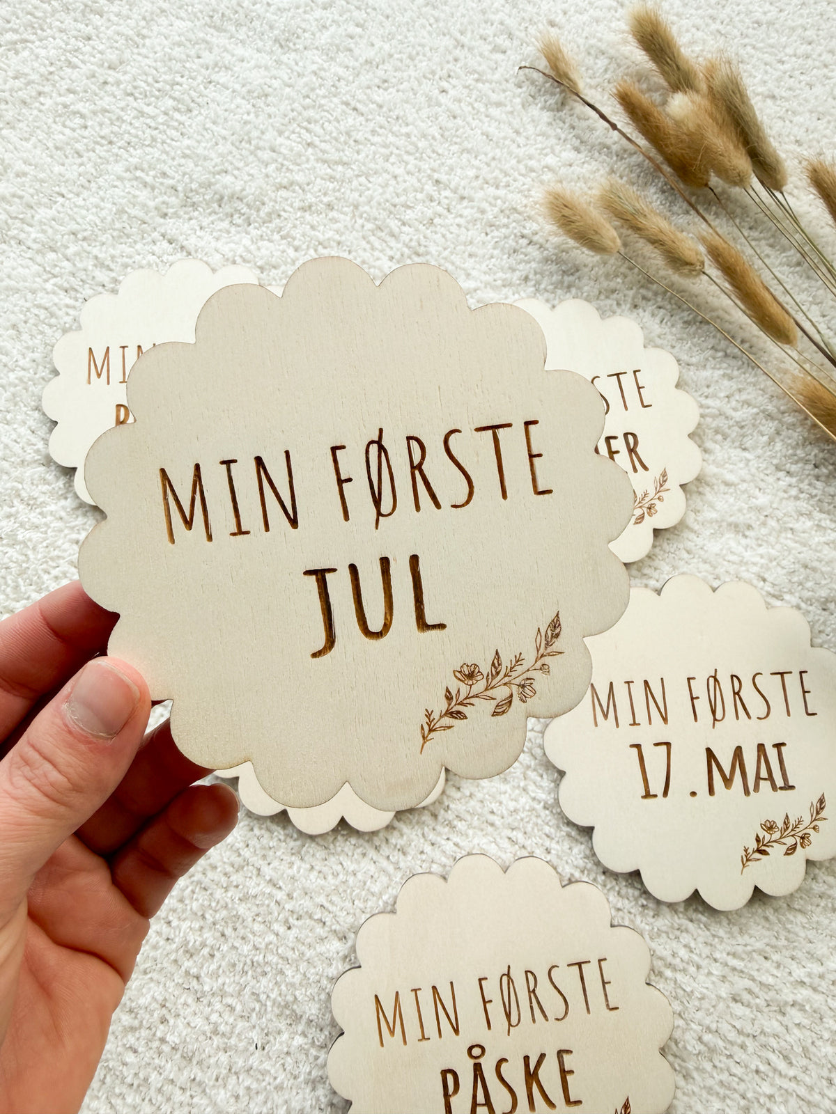 "Mine første" - fotoskilt