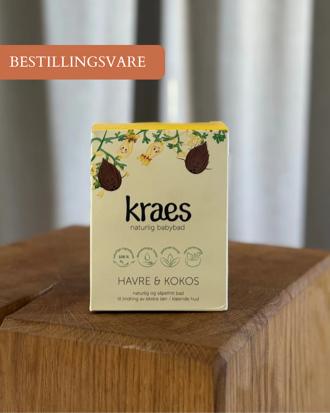 KRAES Babybad med havre og kokos