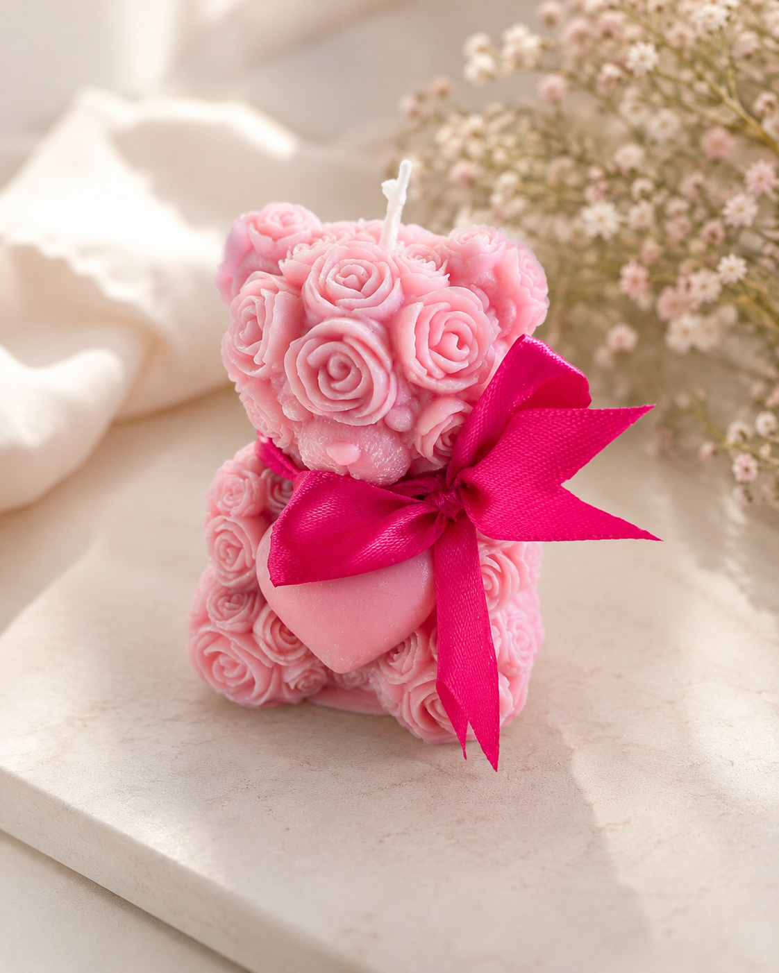 Bamselys av rapsvoks - Rosa