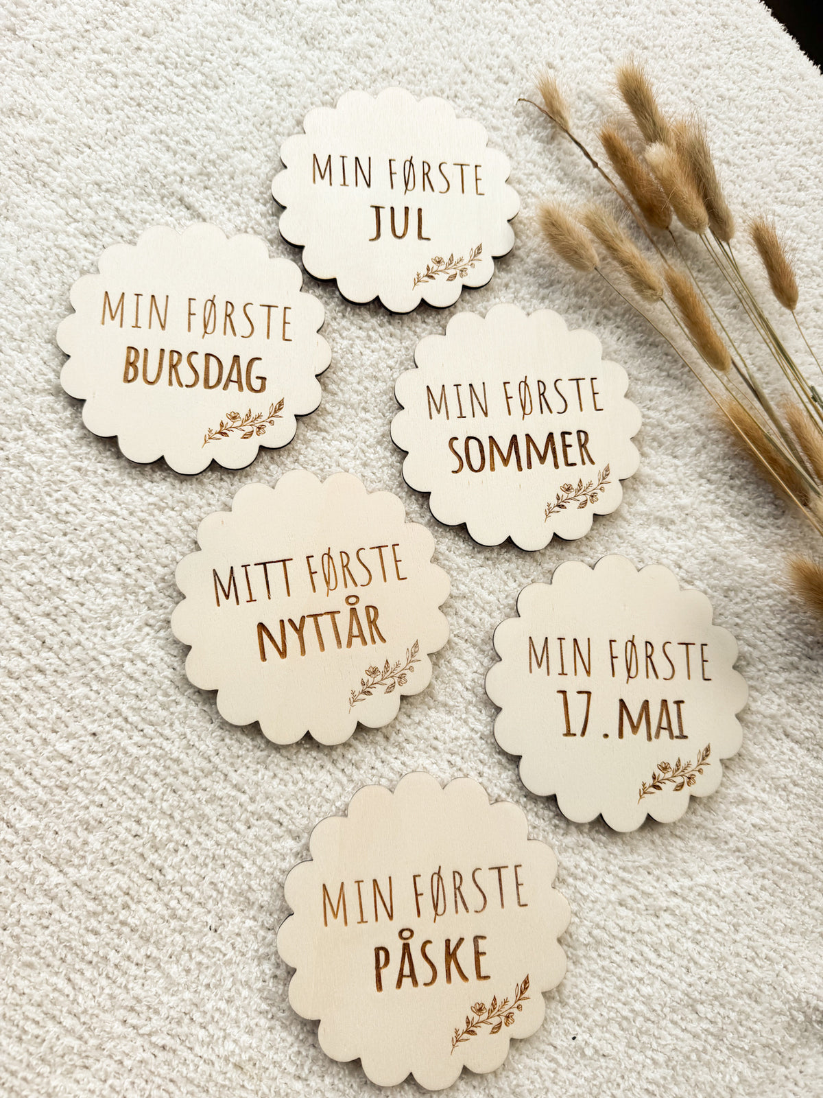 "Mine første" - fotoskilt