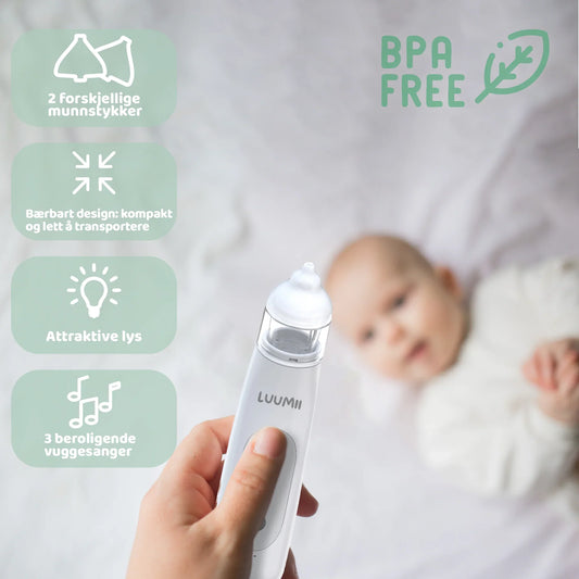 Elektrisk nesesuger for baby